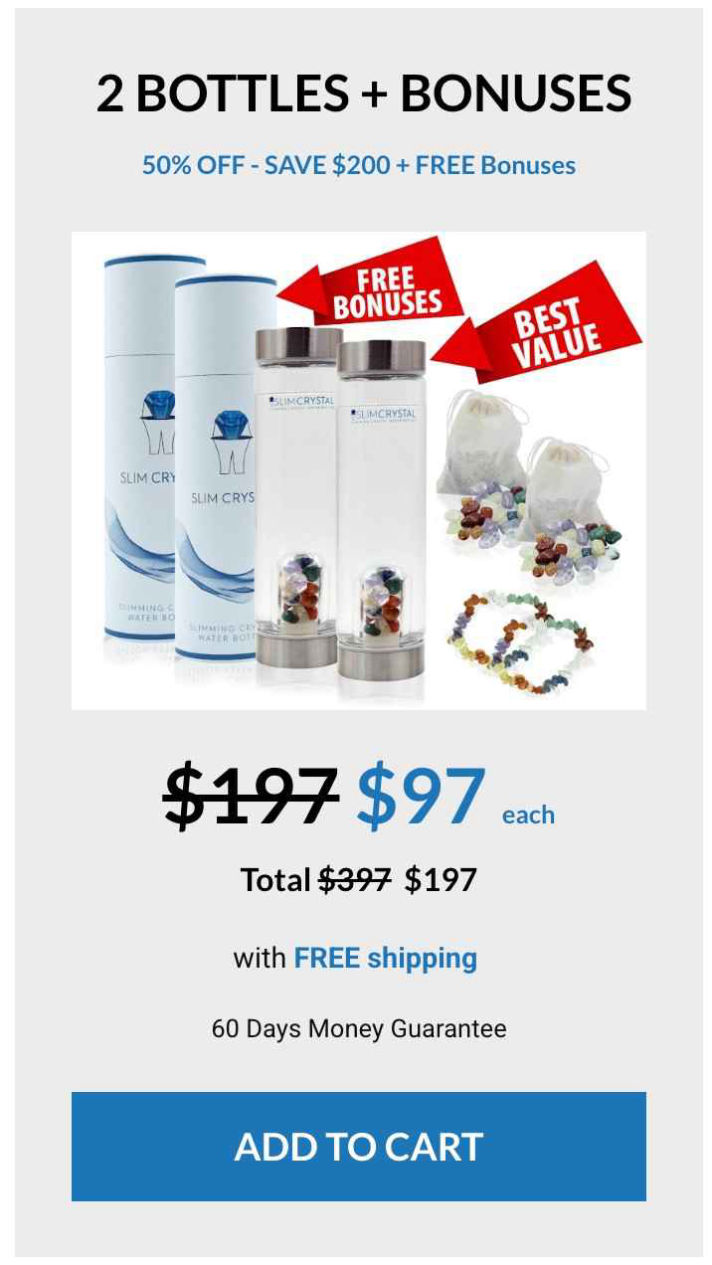 Slimcrystal three bottles order